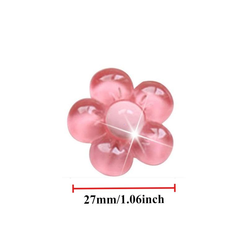 6Pcs Cute Flower Aromatherapy Car Air Outlet Decoration Perfume Clip Air Freshener Colorful Flora Decor Auto Accessories