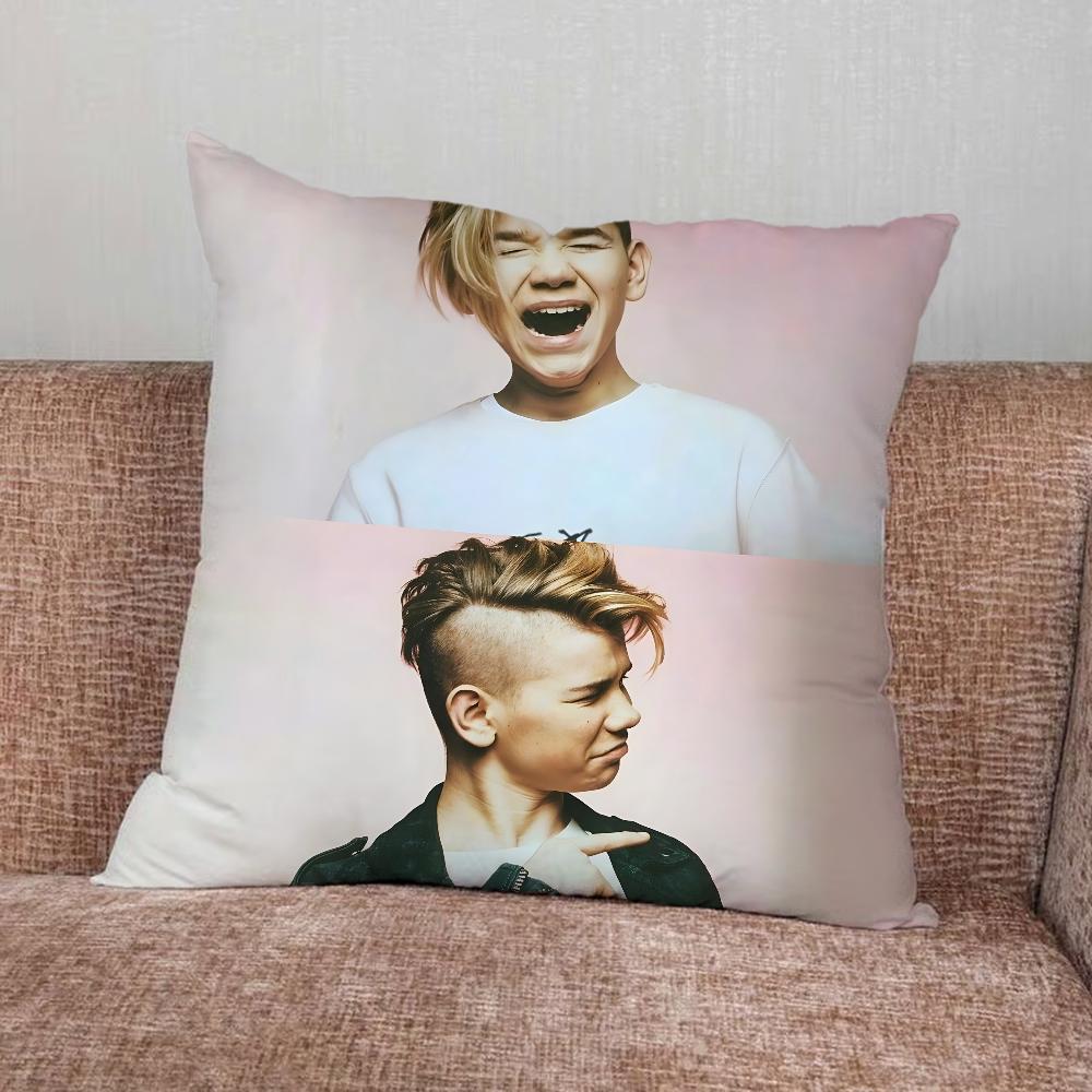 

M-Marcus and M-Martinus Pillow Case For Home Bedroom Car Office Decoration Living Room Sofa Cushion Cover Suitable 18x18Inch