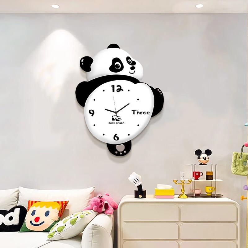Creative Cartoon Panda Wall Clock
