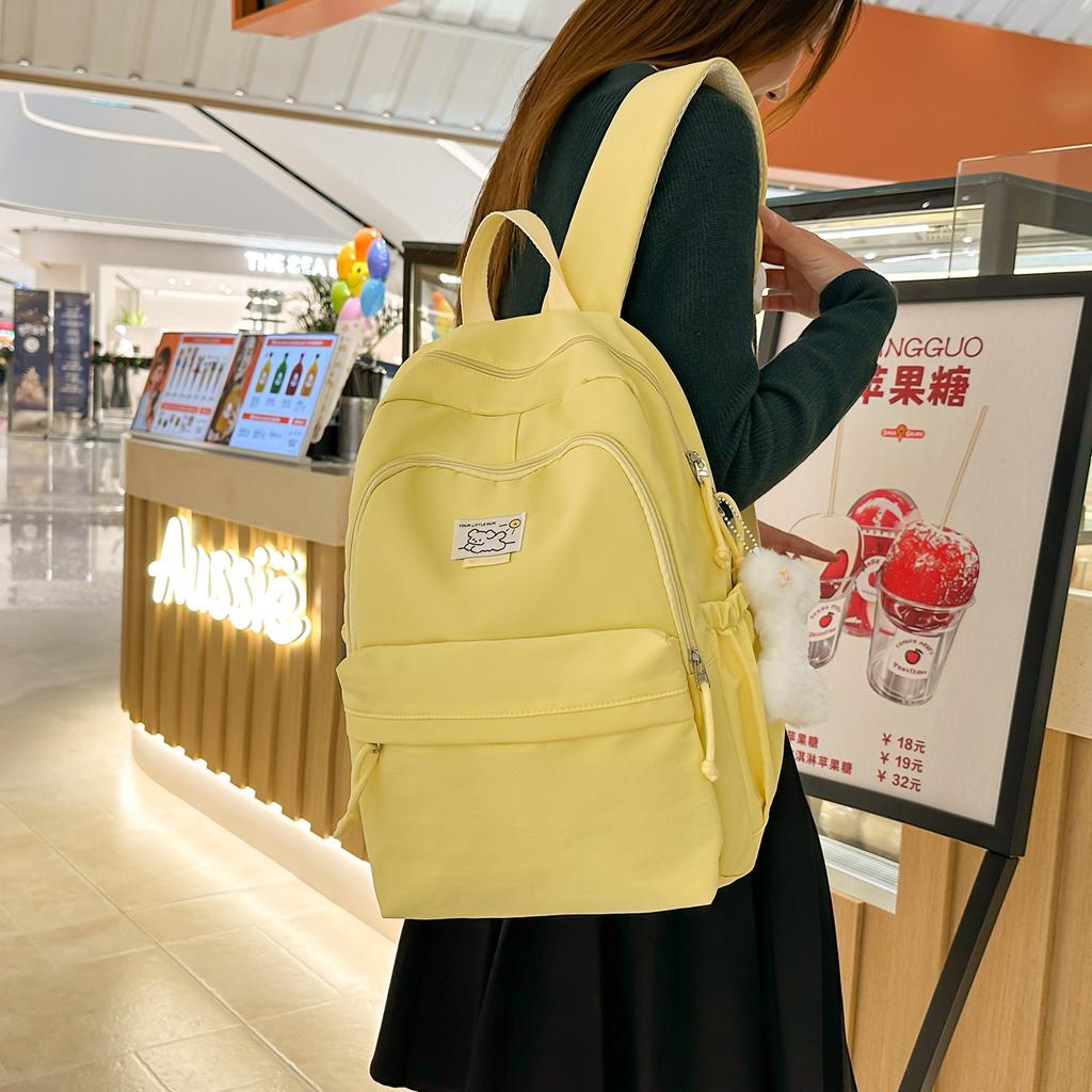 Schoolbag Student School Bag Female Ins College Style Junior High School Student Simple Backpack Cute Versatile Large Capacity Girl Backpack