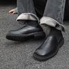 Men's Leather Shoes New Autumn Niche British Casual Men's Shoes Thick Sole Heightening Big Head Derby Tide Shoes 68661-J