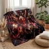AC Milan Theme Blanket Soft Flannel Blanket Plush Throw Blanket Cozy Sofa Bed Blanket for Home Decor