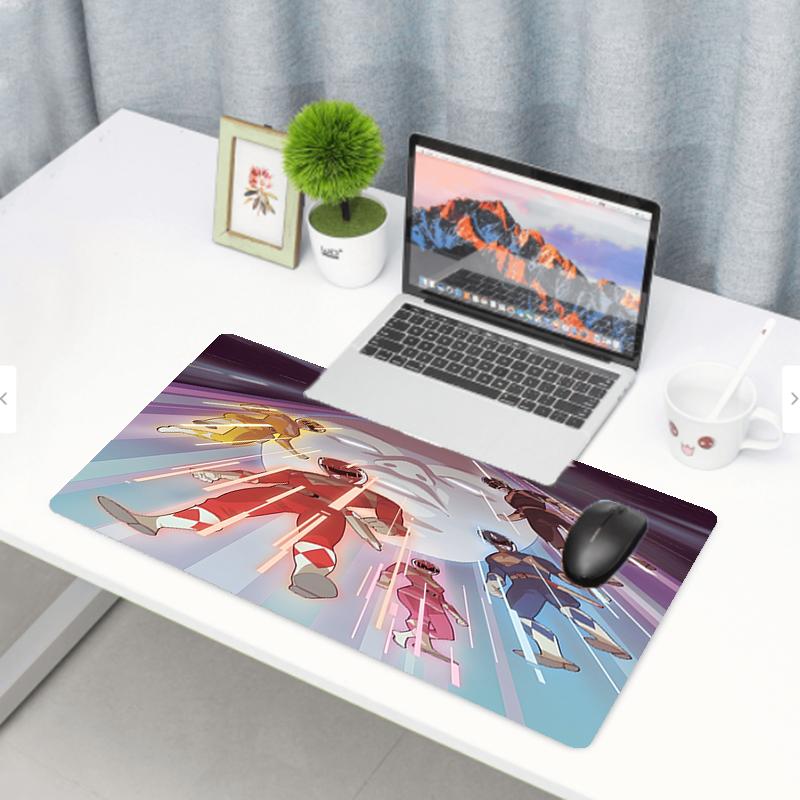 Mighty Morphin Power Rangers Print Mouse Pad, Anti‑Slip Desktop keyboard Mat, for PC Laptop Gaming Working Daily Use, Cool Festival Surprise Gift