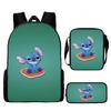 Lilo Unisex Kids Backpack Set Waterproof Oxford School Activities Outdoor