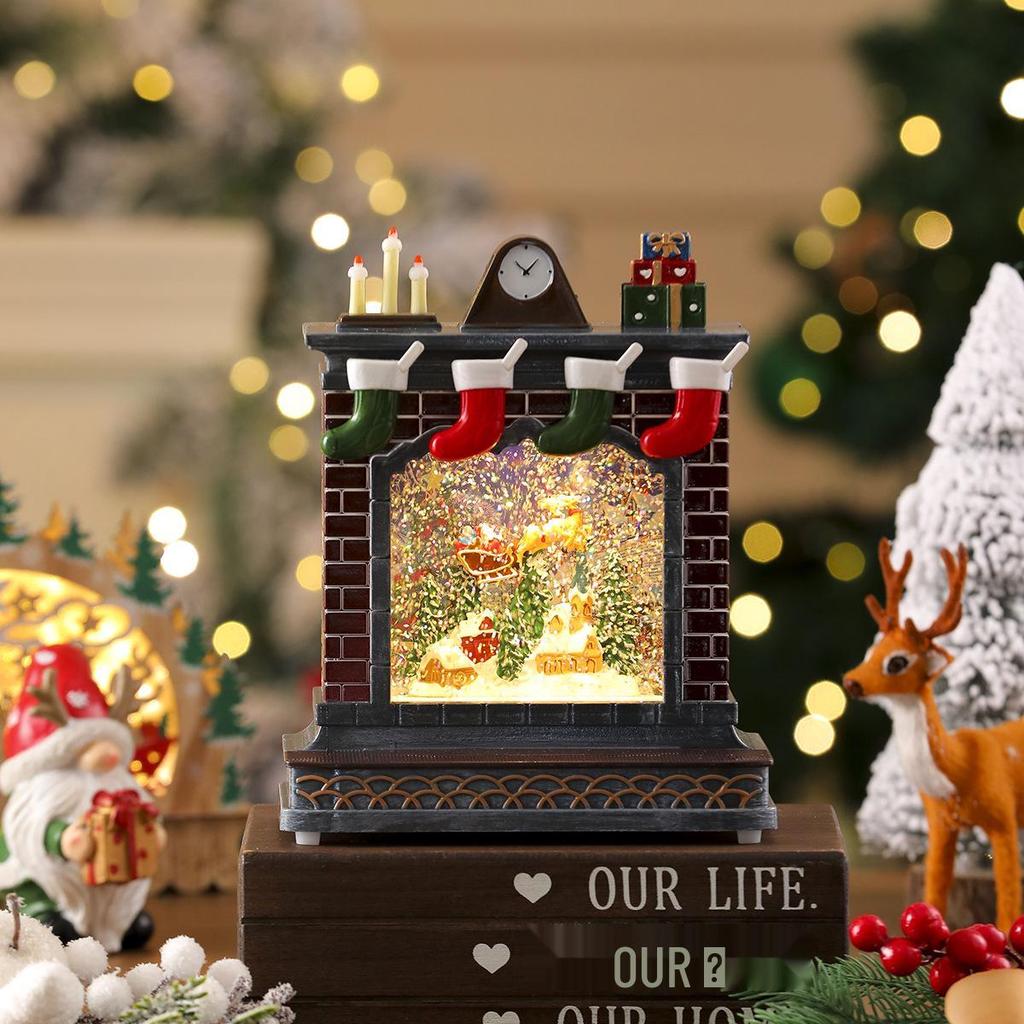 Cross-border Christmas Music Box with Crystal Ball - Perfect Holiday Gift for Children