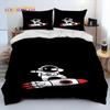 Astronaut Space Cartoon Comforter Bedding Set,Duvet Cover Bed Set Quilt Cover Pillowcase,King Queen Size Bedding Set for Child