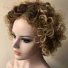 Women Solid Color Shoulder Length Curly Wig Cosplay Costume Synthetic Hairpiece Hair Accessories