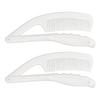 2pcs Long Curved Handle Comb Fodable Portable Convenient Hair Care Comb for Elderly Disabled People
