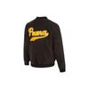 Puma Logo Print Single-Breasted Fitted Jacket Men Outerwear Black 536182-01