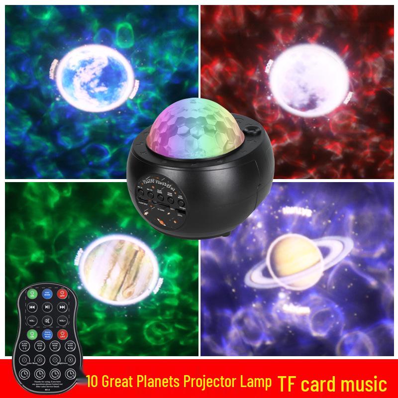 M3 Galaxy Mini Starry Sky Projection Lamp: LED Moon Planet Atmosphere Night Light for Bedroom