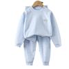 Verdicktes Samt Kinderunterwäsche-Set - Weiches Herbst-/Winter-Oberteil & Unterteil für Baby Jungen & Mädchen