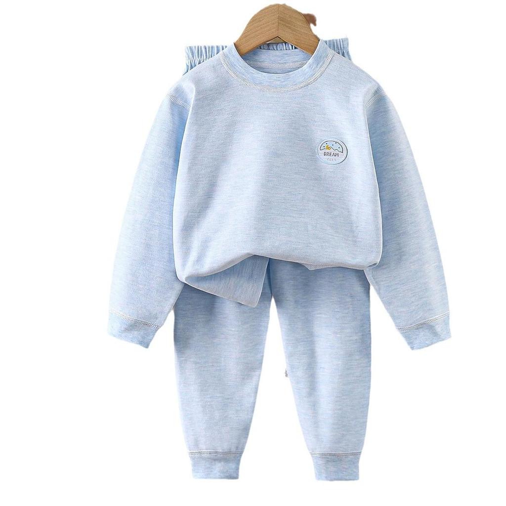Verdicktes Samt Kinderunterwäsche-Set - Weiches Herbst-/Winter-Oberteil & Unterteil für Baby Jungen & Mädchen