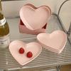 5PCS/1Set Heart-shaped Plates Creative Cake Plate with Tray Bone Dish Dried Fruit Snack Plate Candy Plate Container Snack Plates