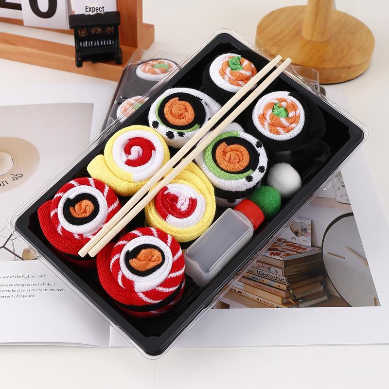 

Женские осенне-зимние носки для суши: Чистый хлопок, длинный, впитывающий пот, дезодорирующий. Включает подарочную коробку с лососем. Популярный дизайн. Women s One Size [35-40]