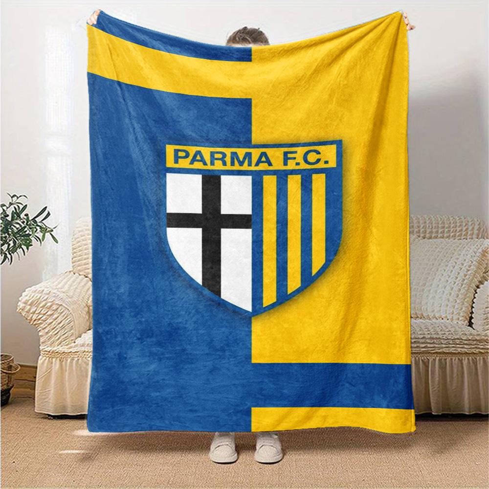 Parma F.C Druck Flanelldecke Hohe Qualität Warm Gemütlich Decke für Alle Jahreszeiten Perfekt für Geschenke Heimdekoration