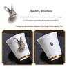 Chinese Zodiac Jade Porcelain Single Teacup Gift Set