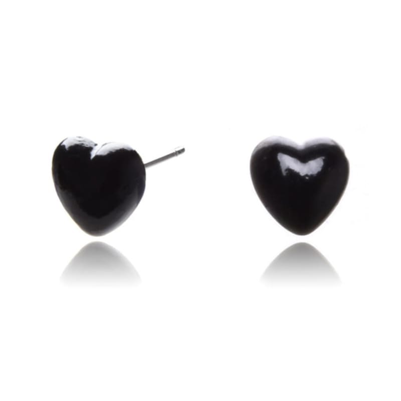 

SCALETTO 1164 Black heart earring None
