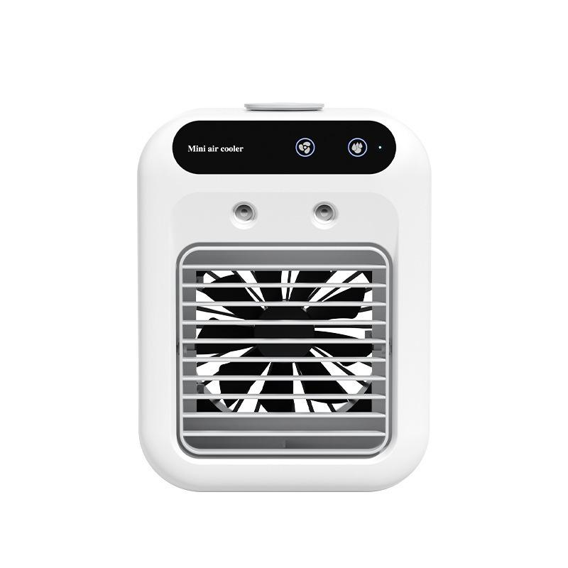 Mini USB Air Conditioner Fan 1800mAh Rechargeable Portable Cooling Fan Humidifier Air Circulator for Home Office 2