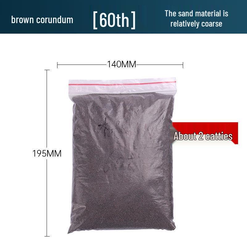 Sandblasting Machine with Brown/White Corundum, Glass Beads, and Emery for Abrasive Sand Use