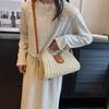 Women Crossbody Bags Summer Woven Shell Female Holiday Tote Bag Handmade Fashion Casual Simple Elegant Lady Straw Bag