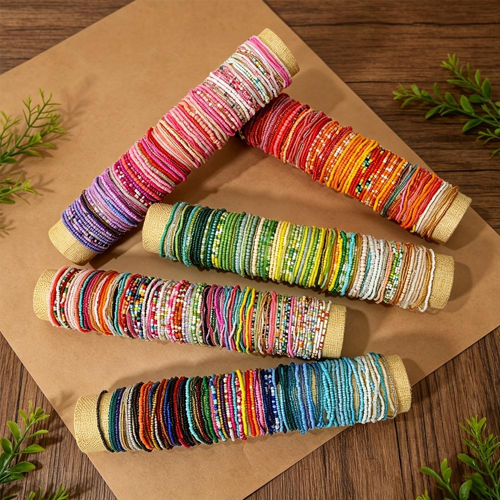 Random 60pcs Handmade Bead Colored Bracelets Shipped with Random Colors And Styles