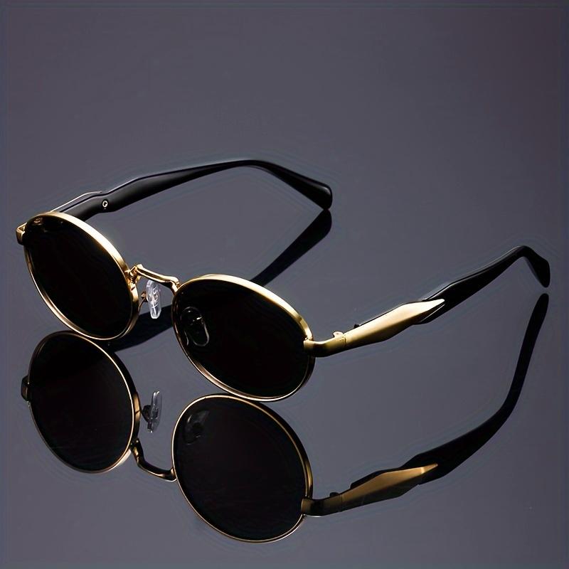 Retro Oval Metal Glasses Women Men Punk Style Minimalist Fashionable Classic Design Super Cool Party Eyewear