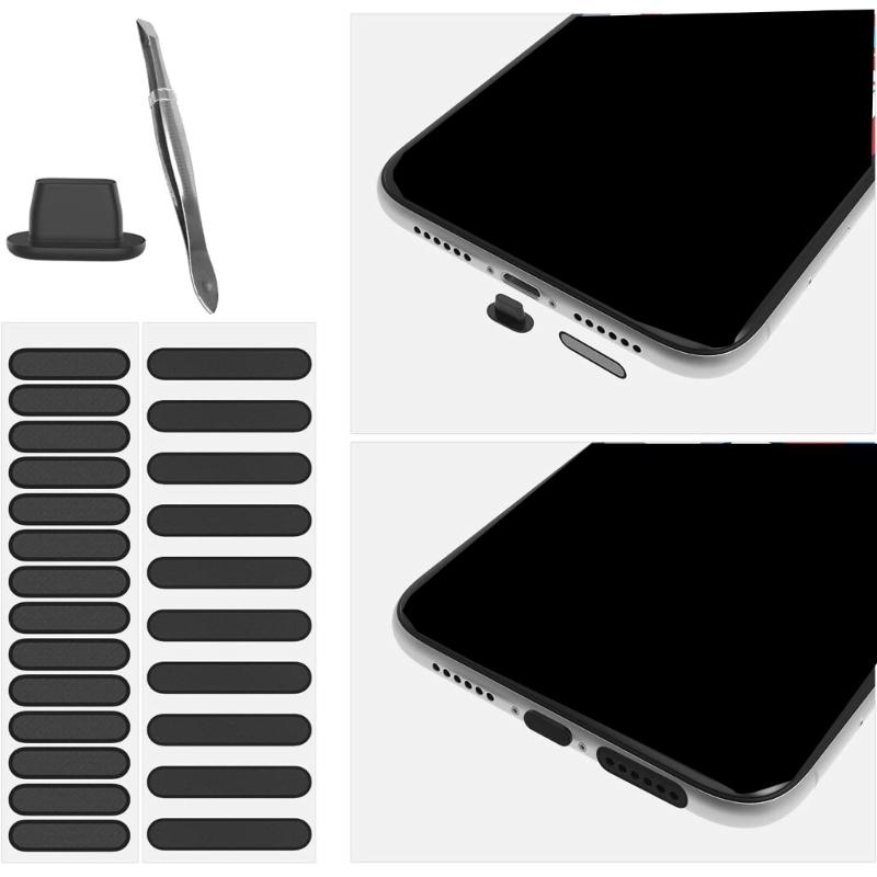 Speaker Dustproof Stickers Included Dust Plug Tweezer for Phone 16 15 14 Speaker Anti Dust Adhesive Cover