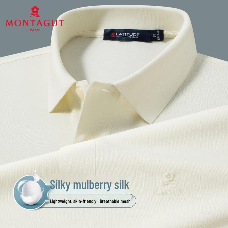 Montagut 15% Silk Blend Breathable Men's Polo Shirt