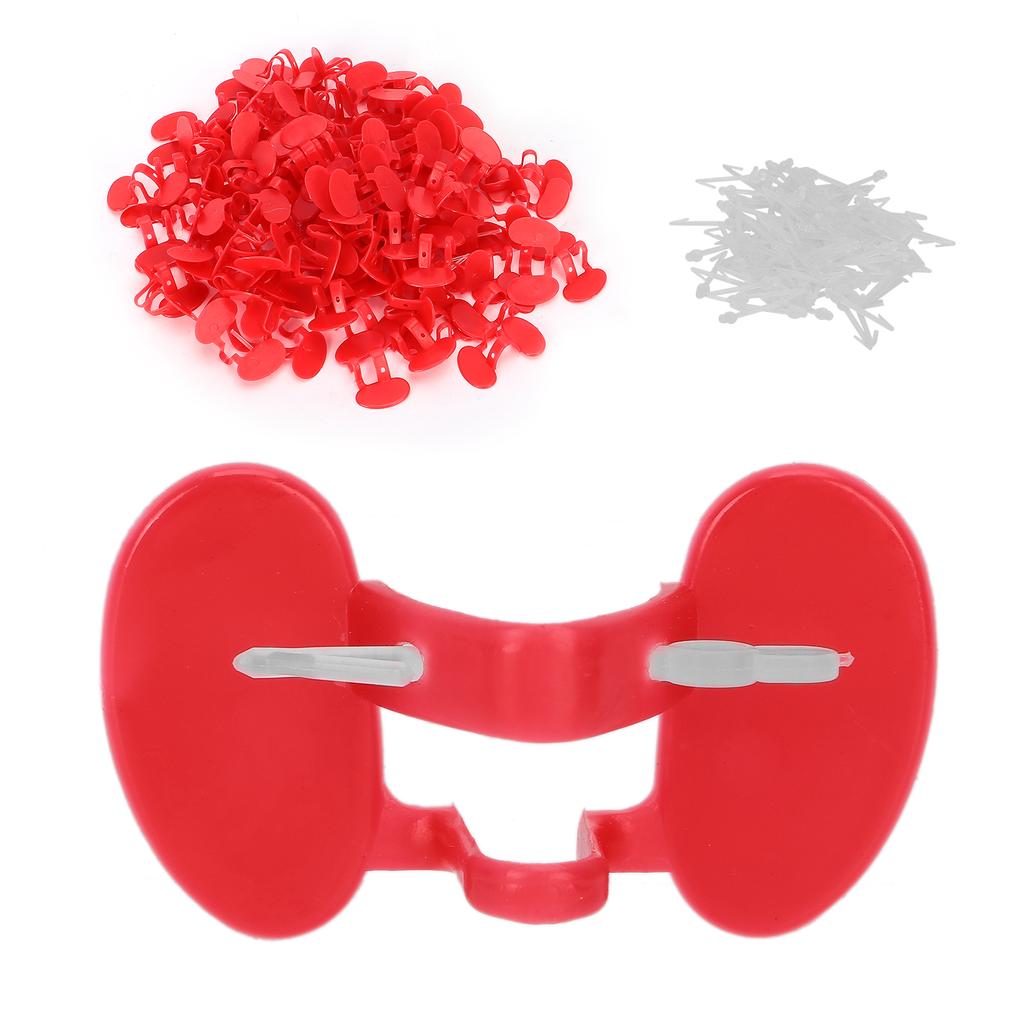 100ks Kuřecí Peeper Kuřecí brýle AntiPecking s embolií očí pro malé kuře(Dvojitý paprsek )