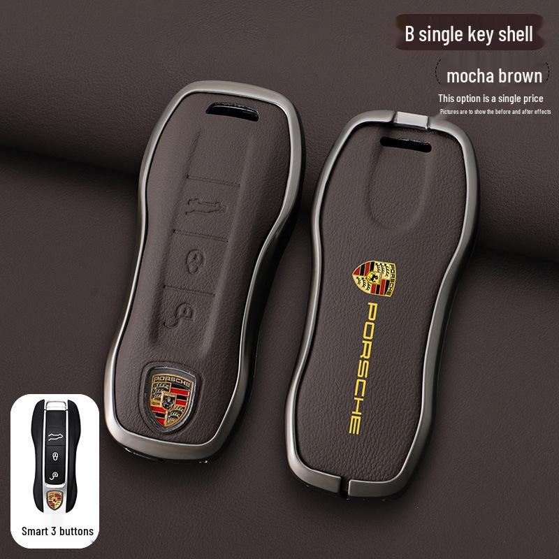 Porsche Key Case for New Macan, Cayenne, Panamera, 911, Maca, 718