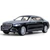 1:24 Scale Benz S680 Alloy Scale Model, Pull Back Toy Car with Sound and Light Gift Collectibles Diecasting Car Model
