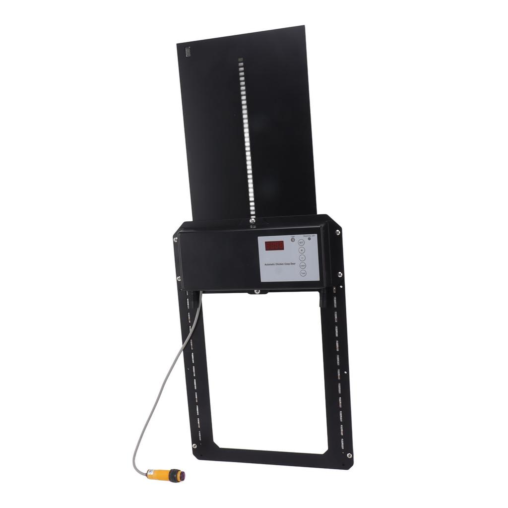 Hühnerstalltür, solarbetrieben, Lichtsensor, Timer, Einklemmschutz, Türöffner mit Fernbedienung, IP44
