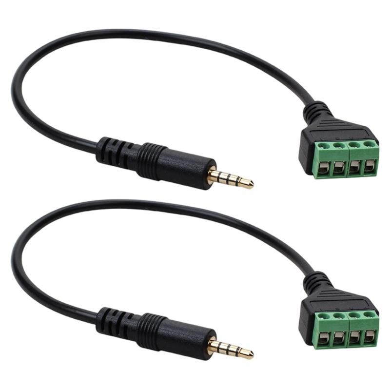 4 Pole Stereo TRRS Stecker auf 4 Klemmenblock Adapterkabel Plug and Play 12 Zoll Kein Löten erforderlich