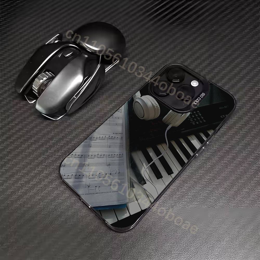 Piano Classical Music Phone Case For iPhone 17,16,15,14,13,12,11,Pro,MAX,Plus TPU Soft To Skin-friendly Cover