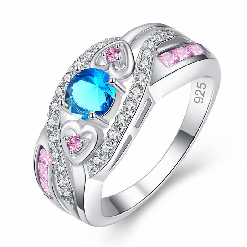 925 Sterling Silver Ring AAA Zircon 5#6#7#8#9#Size Engagement Rings for Women Wedding Ring Party Fashion Nice Jewelry Gift