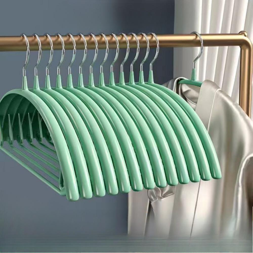 

Вешалки для одежды, вешалки для свитеров без выступа на плечиках, прочные вешалки для пальто, нескользящие металлические вешалки с ПВХ-покрытием для свитеров, костюмов, платьев, курток Pack of 20 светло-зеленый