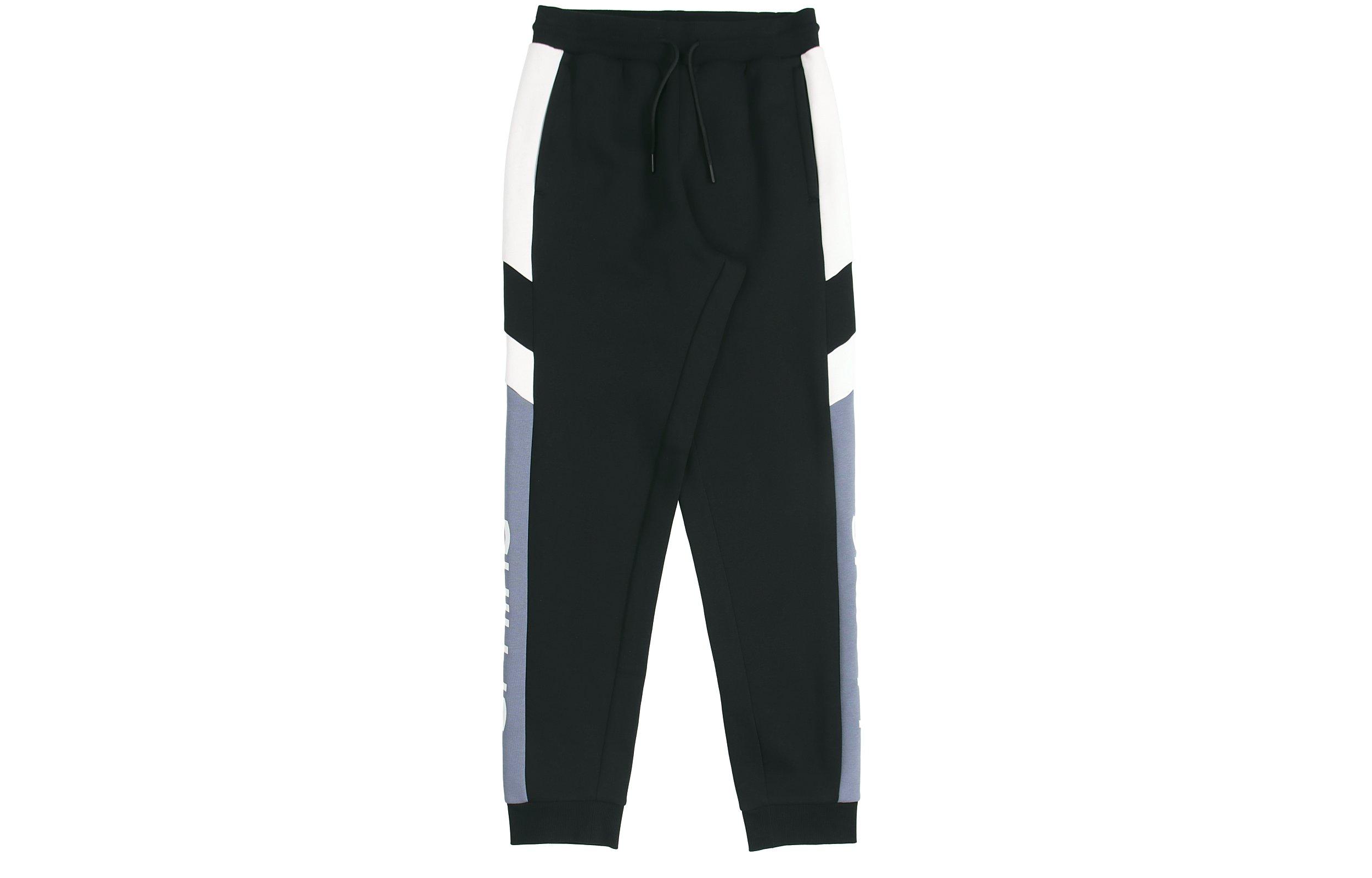 Li Ning Fleece Lined Thermal Casual Elastic Cuff Sports Sweatpants Full Length Pants Men s Black Blue Multicolor AKLQA47-3 S