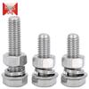 Hestige JG-75 304 Stainless Steel DIN933 Full Thread Hex Bolt Set