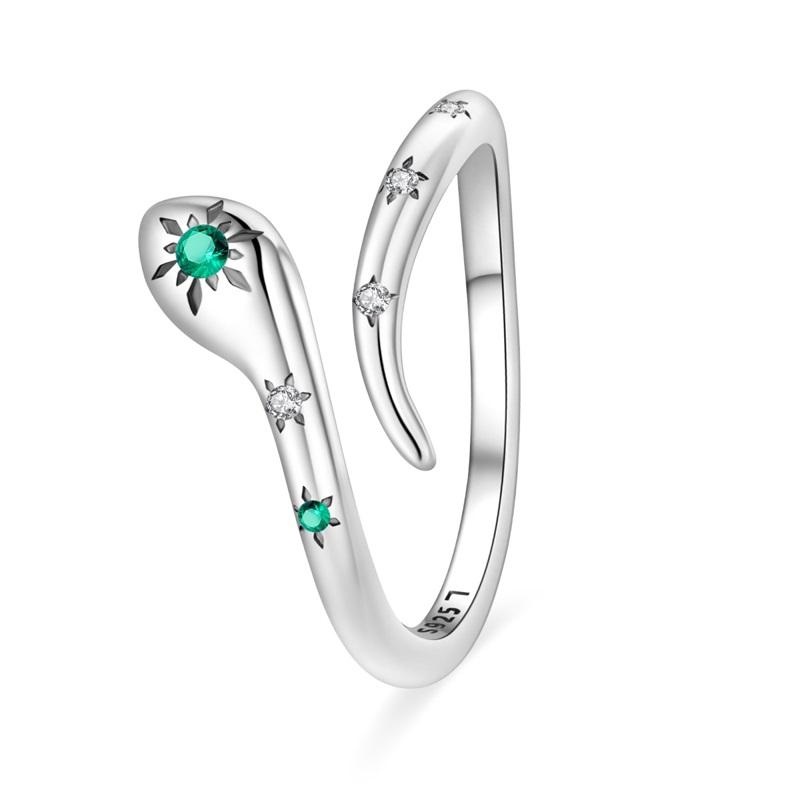 925 Silver Women Rings Sparking Zircon Sunflower Star Moon Open Ring For Engagement Jewelry Anniversary Gifts