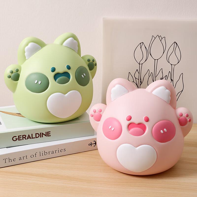 Cute Round Cat Piggy Bank