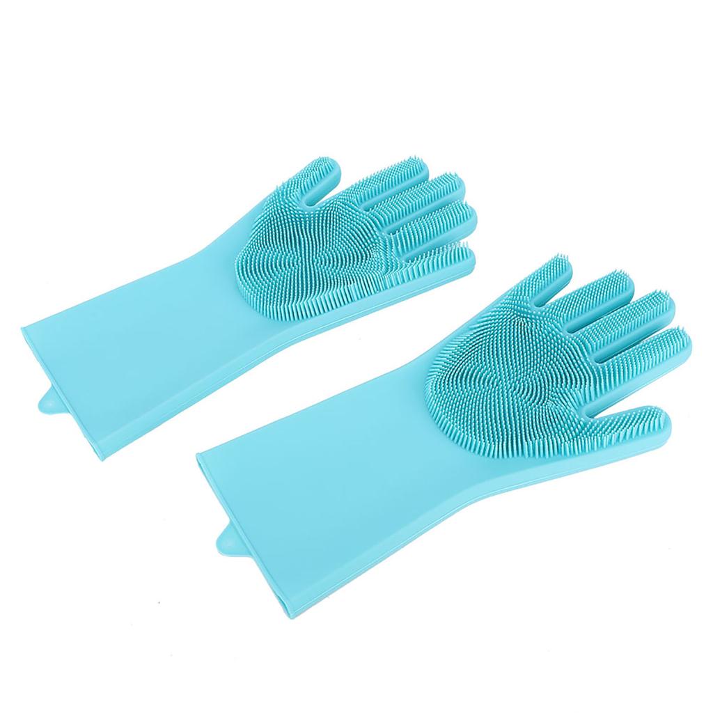 2Pcs Pet Cat Dog Bathing Massage Shower Gloves Multifunctional Cleaning Brush