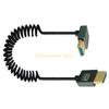 B03C High Performances HDMIcompatible Male to Male Coiled Cable 8K@60Hz Stretchable for Camera