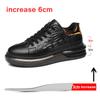 Neue Herren 3/6/8 CM Krokodil Muster Leder Freizeitschuhe Herren Aufzug Sneakers Höhe Erhöhen Herren Skate Schuhe Weiß Schwarz