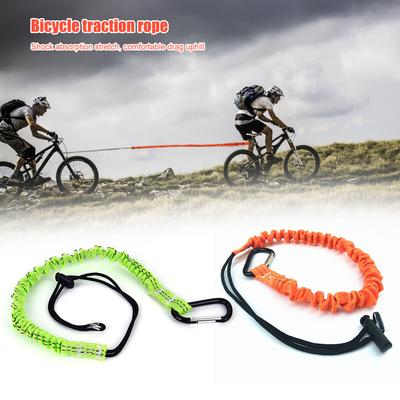 Sangle de remorque de vélo Corde d'attelage Rallye Parent-Enfant antichoc Extensible Corde de remorquage pour vélo Utilisation extérieure Corde de vélo VTT