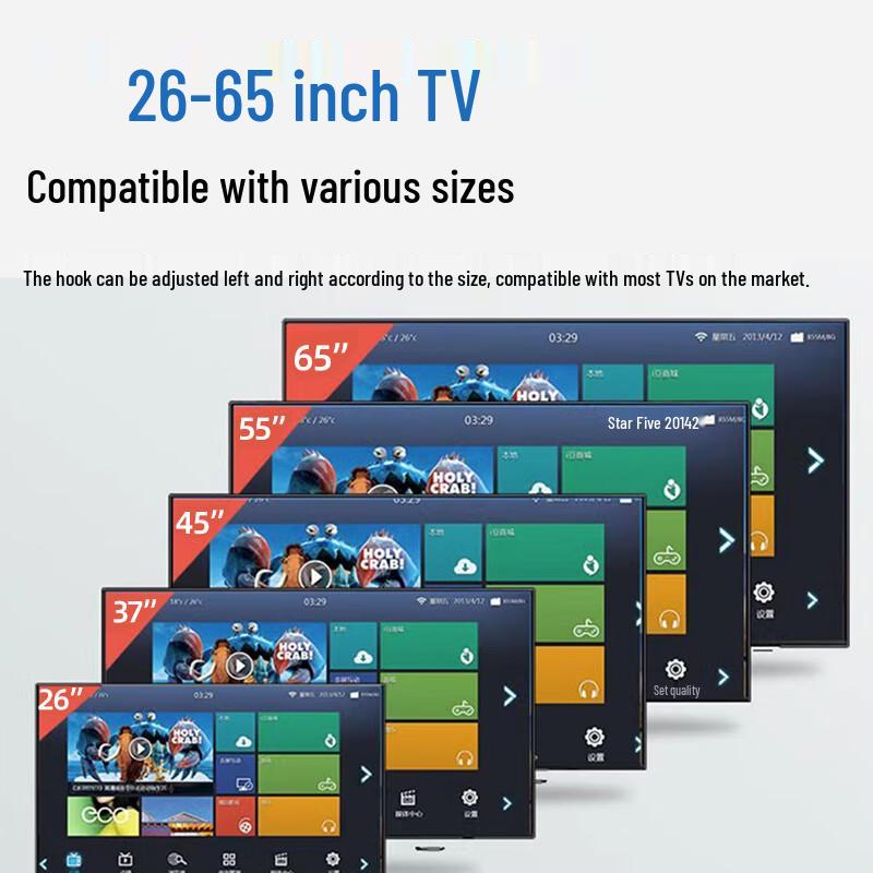 Suporte de Teto Giratório para TV para Telas de 26-65 Polegadas