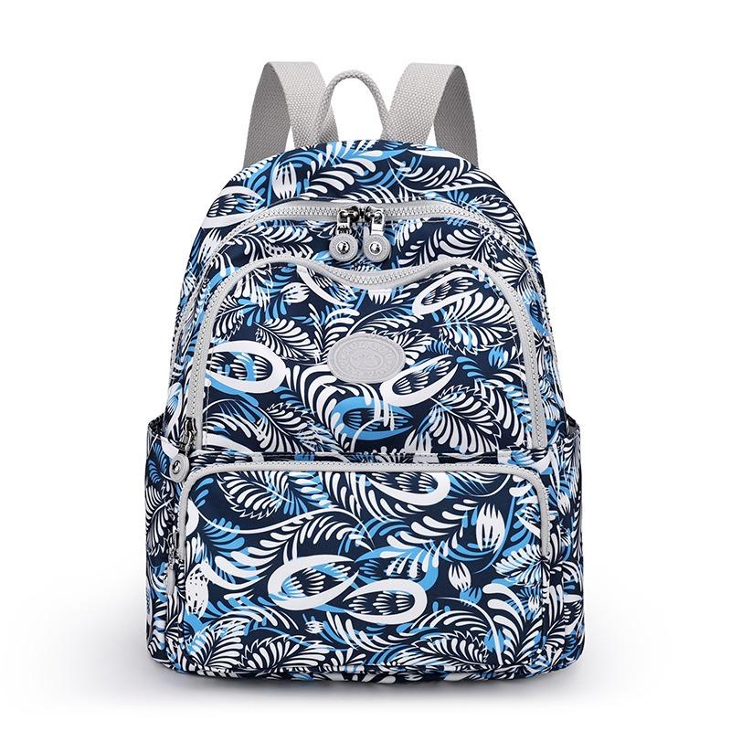 Trendy and Fashionable Women's Backpack Medium and Old Mother Travel Small Schoolbag Nylon Casual Women's Backpack