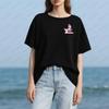 Funny Cute Axolotl Design T-shirt Creative Chest Badge Pattern Printed Tshirt Salamander Enthusiast Women Men Summer Tee Tops