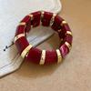 Europe American Style Acrylic Bangle Resin Exaggerated Bracelet Creative Elastic Bracelet  Women