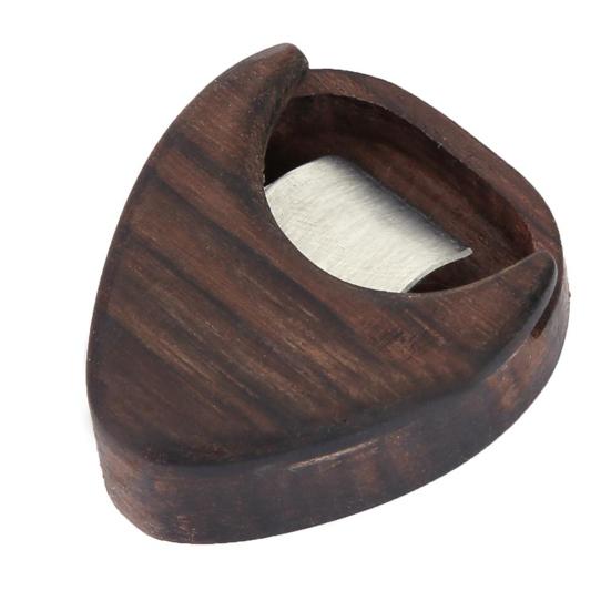 Guitar Picks Wood Box Moisture-proof Fine Workmanship Musical Instrument Accessory Guitar Pick Plectrum