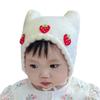 Ear Protection Baby Hat Cute Strawberry Princess Hat Fashion Baby Warm Hat  Winter